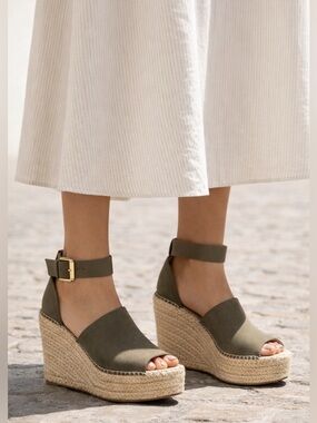 Marc Fisher LTD Alida Espadrille Wedge Sandals Women’s 11M